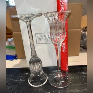 Mikasa crystal “Icicles” Candleholder Set of 2